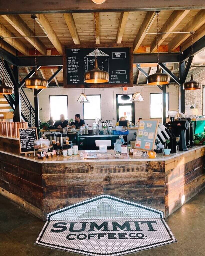 summit coffee co counter entrance