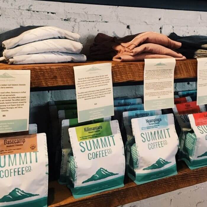 summit coffee on display in asheville nc