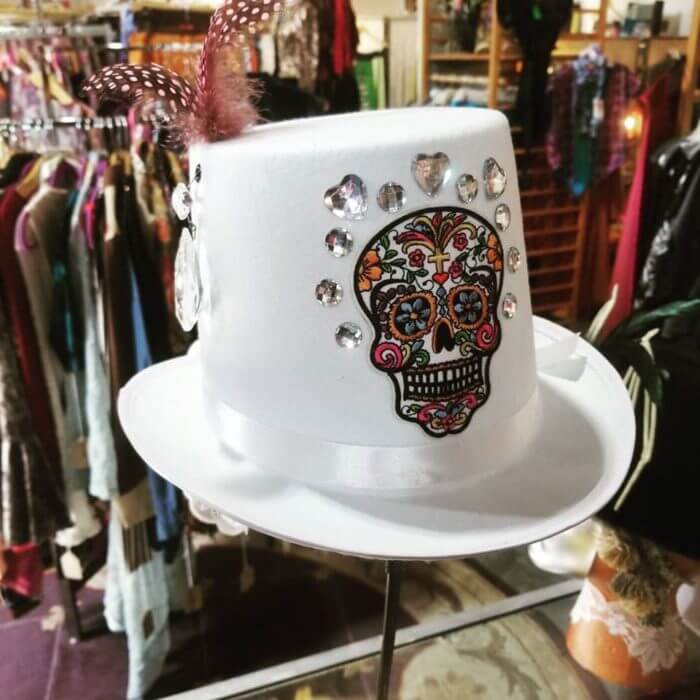 mexican skull top hat from sugar britches